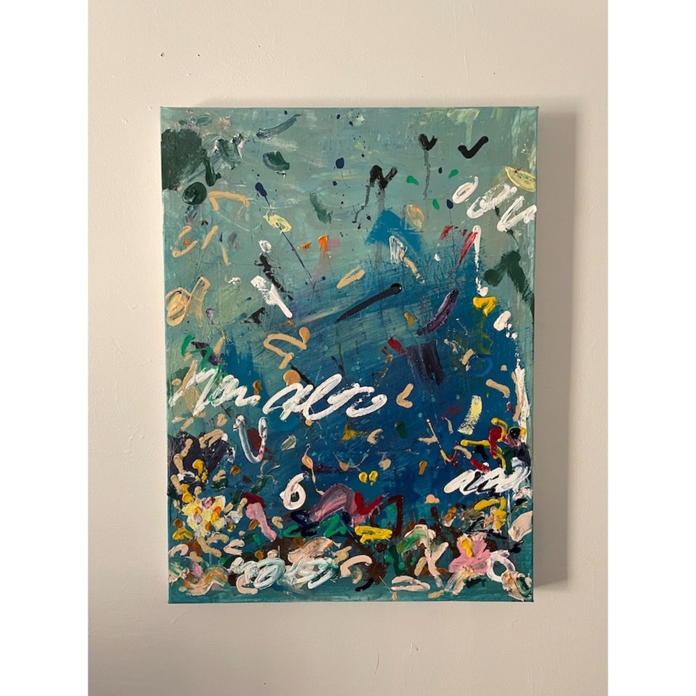 Remnants of a Hallowed Encounter‎ – 18x24 Abstract Spiritual Painting